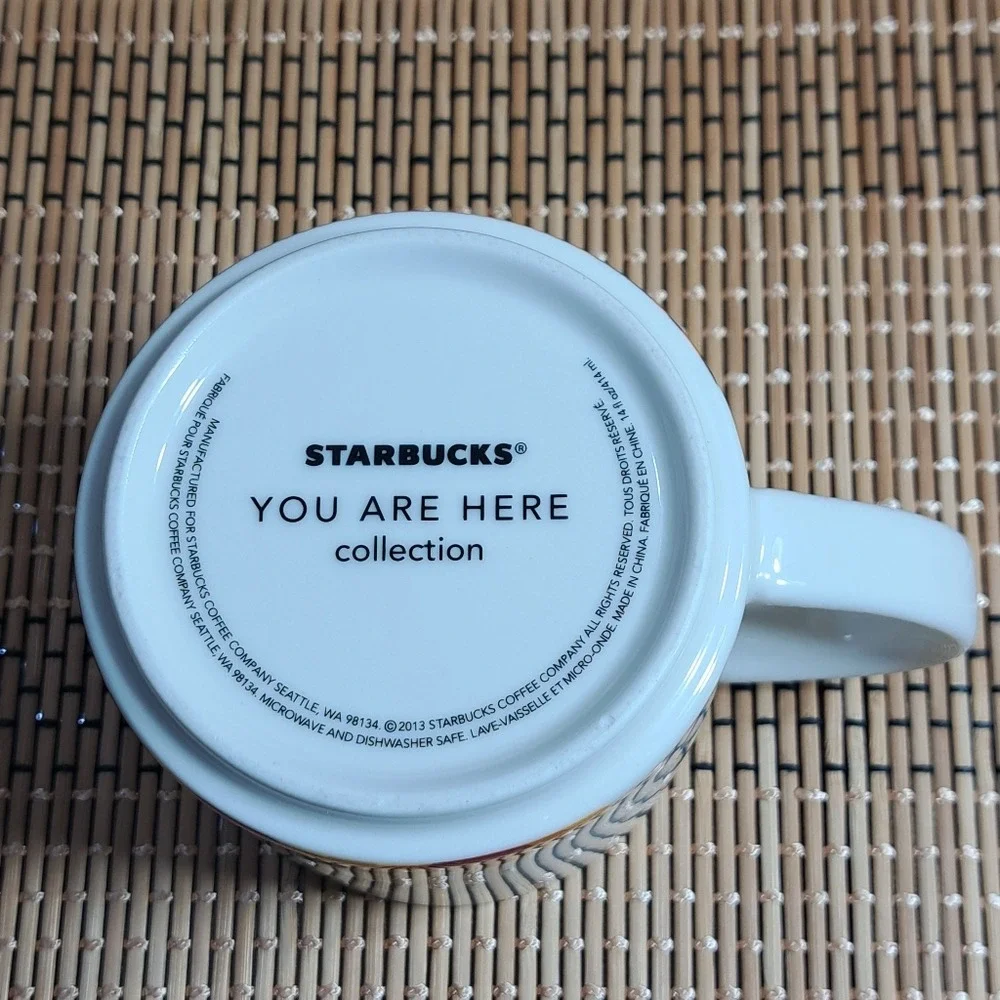 Starbucks Houston City Coffee/Tea Cup Ivory‎ Mug 14 oz You Are Here Collection